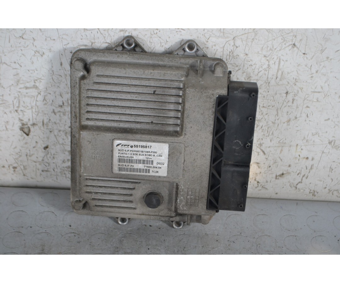 Centralina ECU Fiat Grande Punto 1.3 MTJ dal 2005 al 2018 Cod 55195817  1672215355863