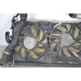 Pacco radiatori + elettroventole Opel Signum Dal 2003 al 2008 Cod 13123751  1677082812167