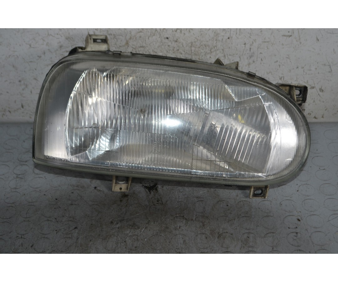 Faro fanale anteriore DX Volkswagen Golf III Dal 1991 al 1997 Cod 0301034102  1678439031811