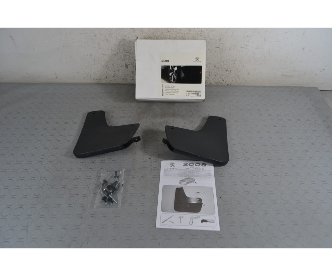 Paraspruzzi Posteriori DX e SX Peugeot 2008 dal 2013 al 2019 Cod 16089286  1682666972892