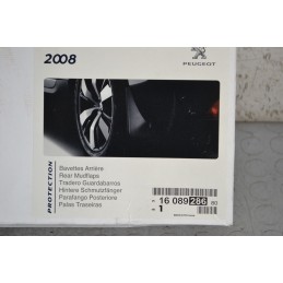 Paraspruzzi Posteriori DX e SX Peugeot 2008 dal 2013 al 2019 Cod 16089286  1682666972892