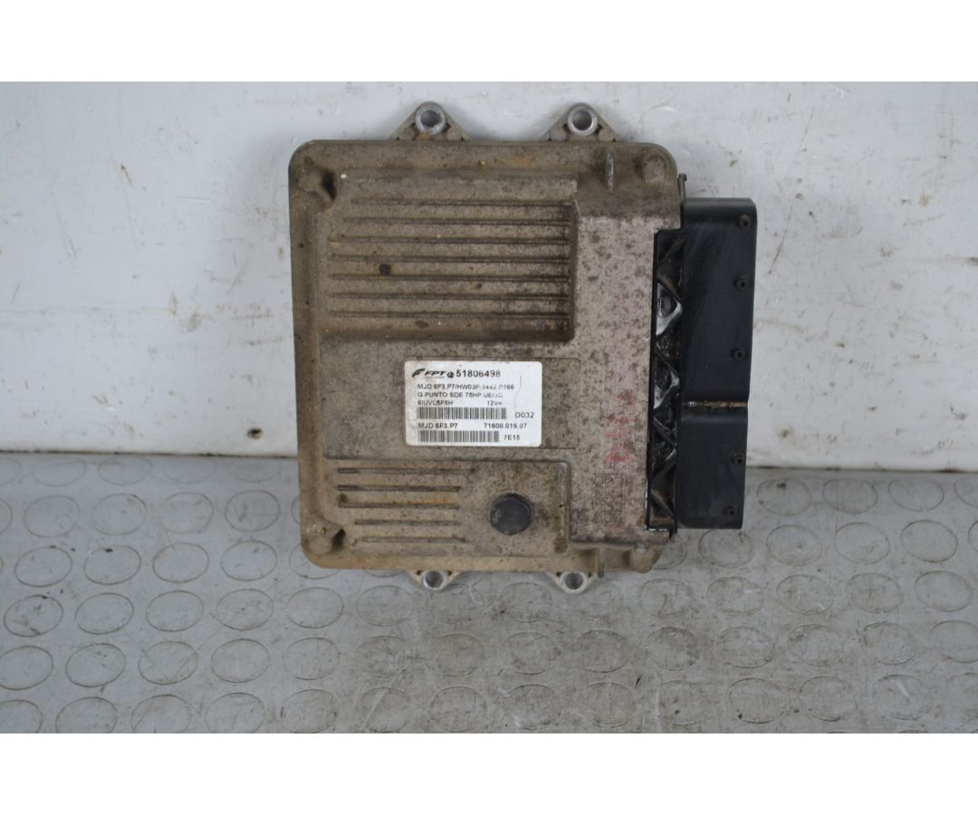 Centralina ECU Fiat Grande Punto 1.3 Diesel Dal 2005 al 2018 Cod 51806498  1707378683925