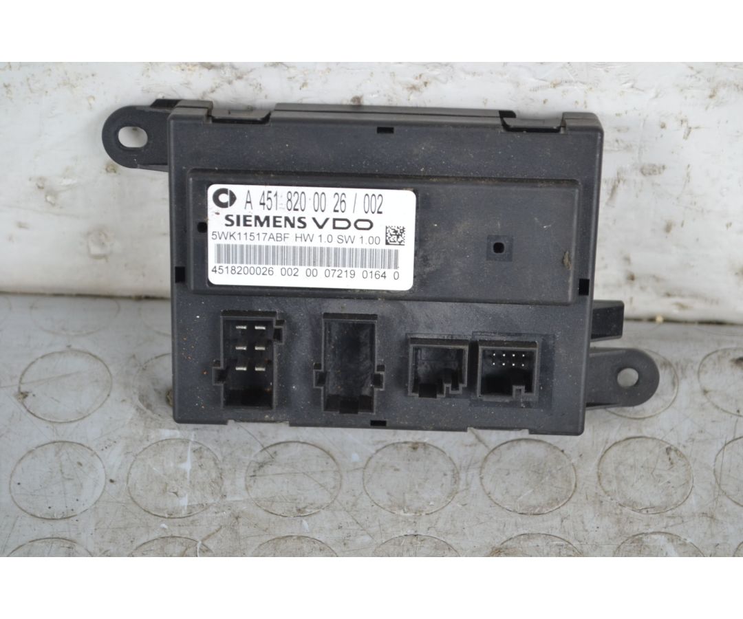 Centralina Chiusara Centralizzata Smart ForTwo W451 dal 2007 al 2015 Cod a4518200026  1707730317864