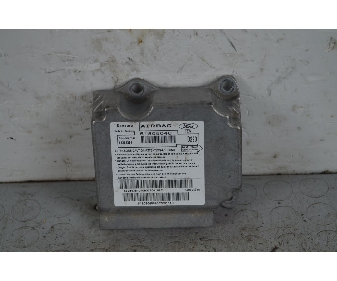 Centralina Airbag Ford Ka dal 2008 al 2016 Cod 51805046  1719391116847
