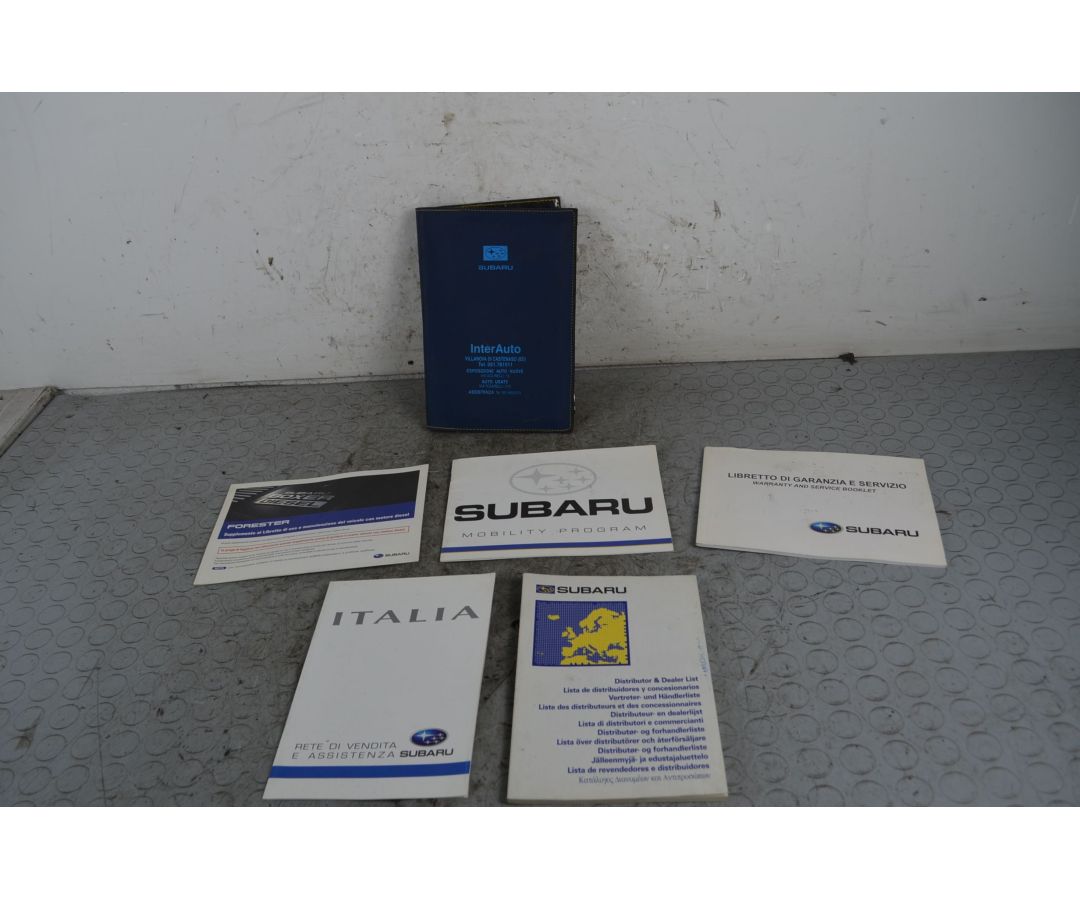 Libretto uso e manutenzione Subaru Forester Dal 2008 al 2013  1730113832111