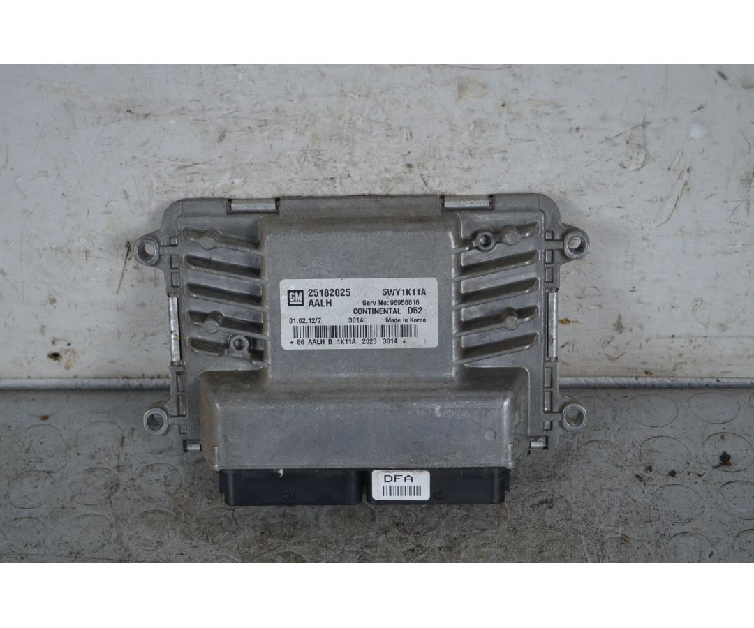 Centralina ECU Chevrolet Spark Dal 2010 al 2015 Cod 25182025  1737561163293