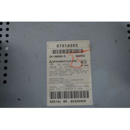 Autoradio Mitsubishi Lancer Dal 2007 al 2011 Cod 8701A363  1739876037085
