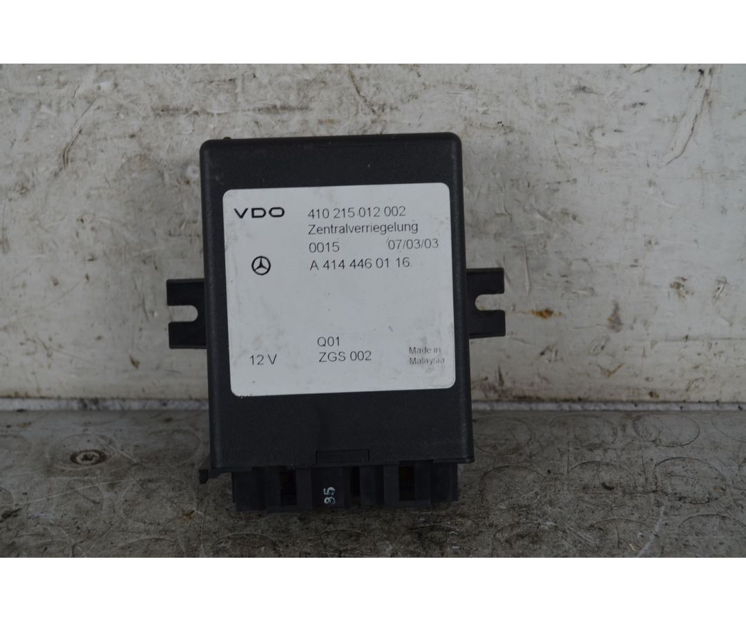 Centralina Chiusura Centralizzata Mercedes Vaneo W414 Dal 2001 al 2004 Cod A4144460116  1739964001769