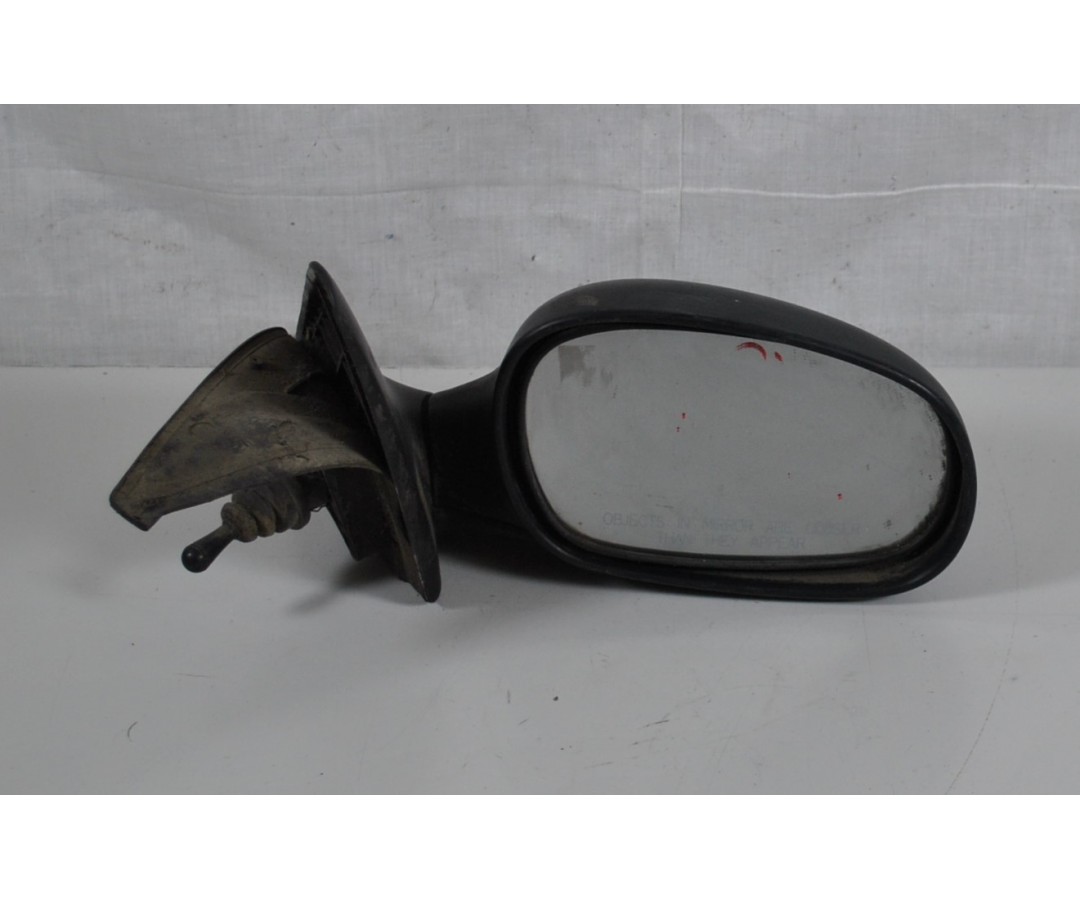 Specchietto retrovisore esterno manuale anteriore destro dx Daewoo Lanos dal 1997 al 2002 cod 015355  1619603347307