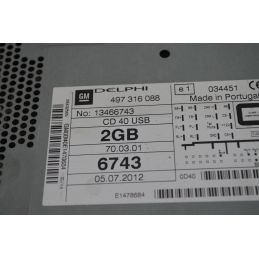 Autoradio Opel Corsa D Dal 2006 al 2014 Cod 497316088  1743664916049