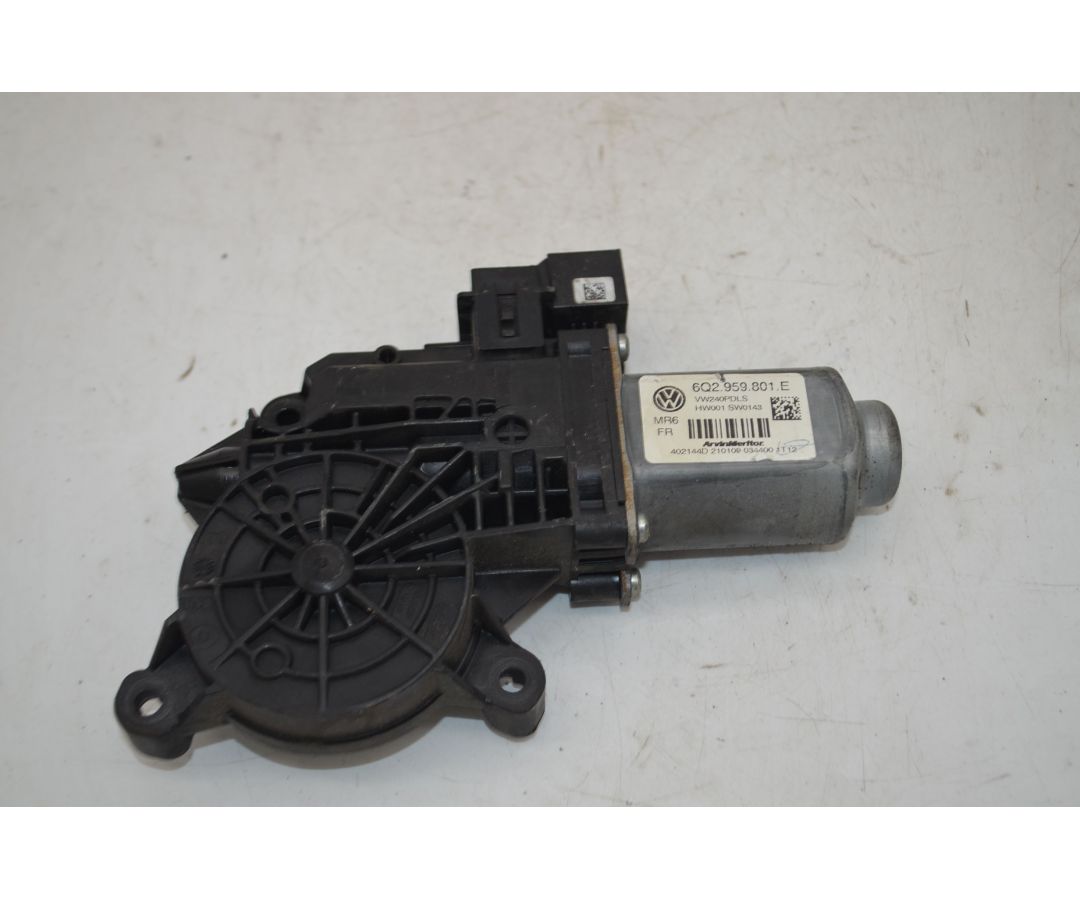 Motorino Alzavetro Anteriore DX Volkswagen Polo 9N Dal 2001 al 2009 Cod 6Q2959801E  1744014083688