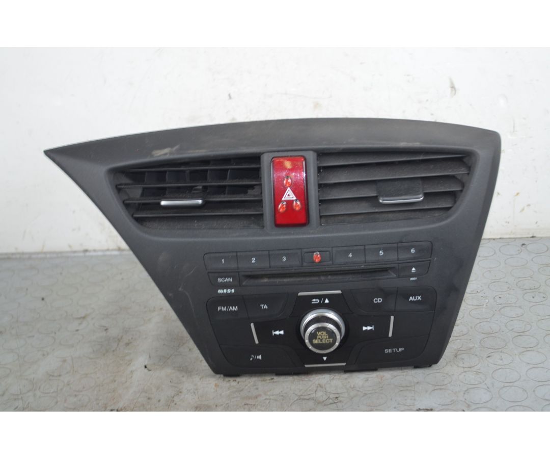 Autoradio + Pulsante quattro frecce Honda Civic IX Dal 2012 al 2017 Cod 39100TV0G01  1744020564713
