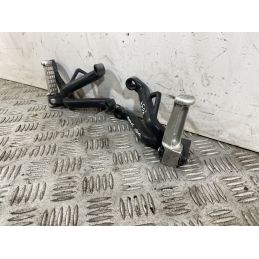 Coppia Pedane Poggiapiedi Passeggero Triumph Baby Speed 600 Dal 2002 al 2003  1744035690353