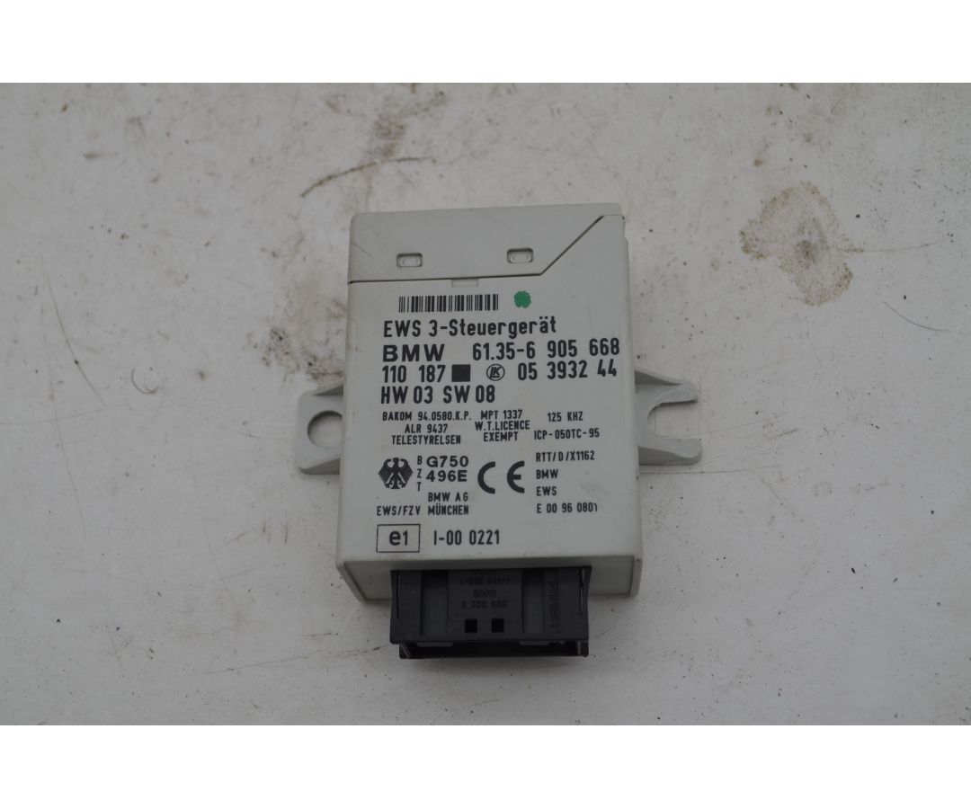 Centralina Immobilizer BMW Serie 3 E46 Dal 1998 al 2005 Cod 6135-6905668  1744633289553