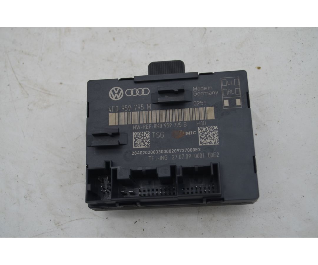 Centralina Alzacristallo Porta Posteriore DX Audi A6 C6 Dal 2008 al 2012  Cod 4F0959795M  1745837708796