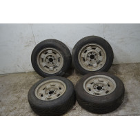 Treno cerchi CROMODORA e gomme Fiat 130 Dal 1969 al 1977 misura 195/60 R14 86V 5 fori  1745844672493