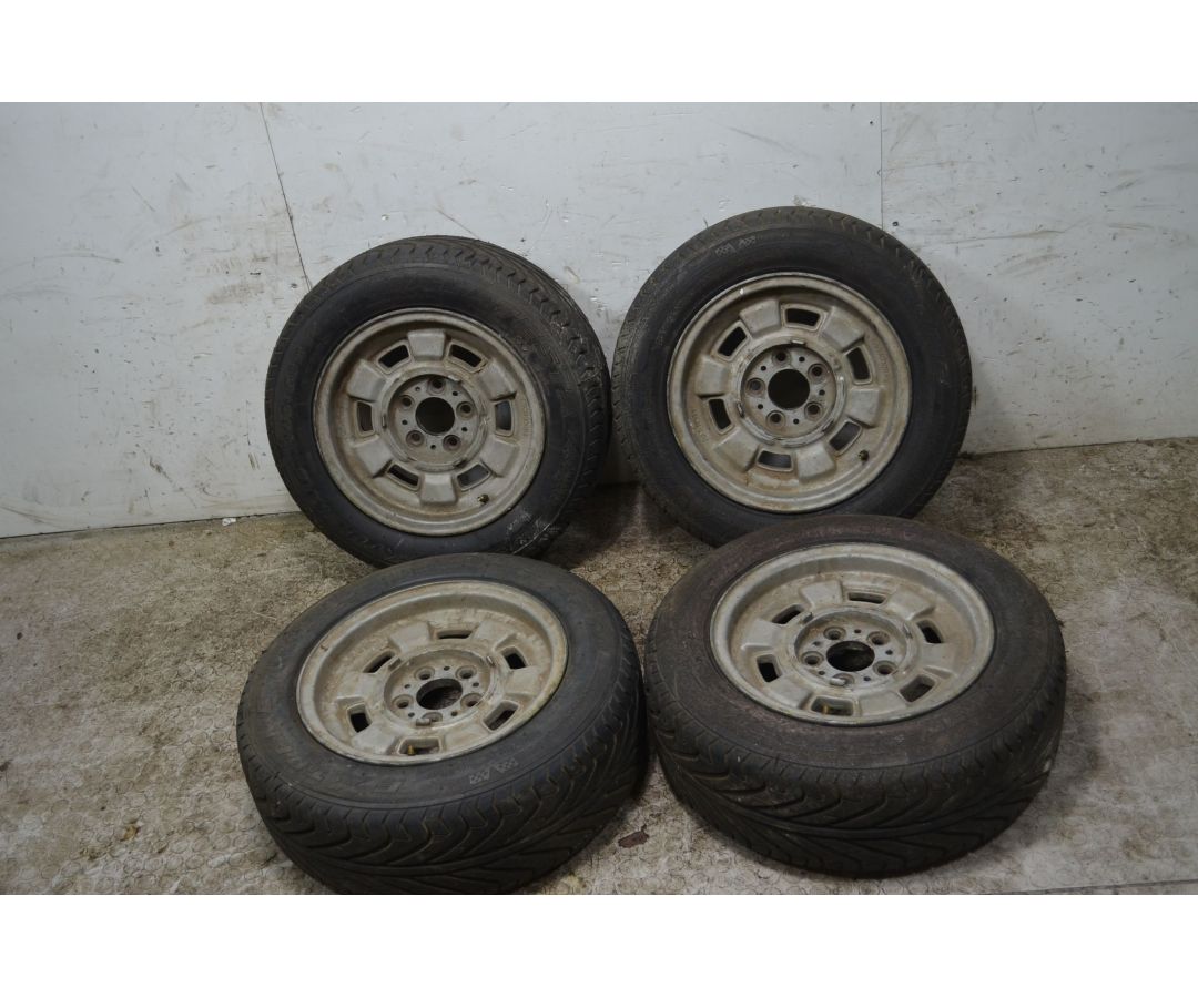 Treno cerchi CROMODORA e gomme Fiat 130 Dal 1969 al 1977 misura 195/60 R14 86V 5 fori  1745844672493