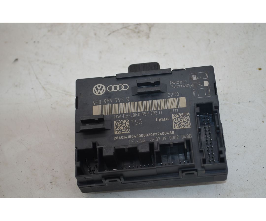 Centralina Alzacristalli Porta Anteriore SX Audi A6 C6 Dal 2008 al 2012 Cod 4F0959793R  1745846003974