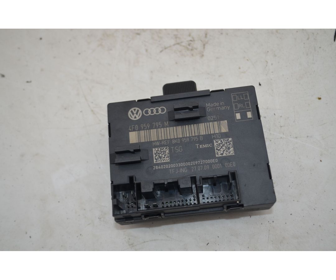 Centralina Alzacristallo Anteriore DX Audi A6 C6 Dal 2008 al 2012 Cod 4F0959795M  1745849281799