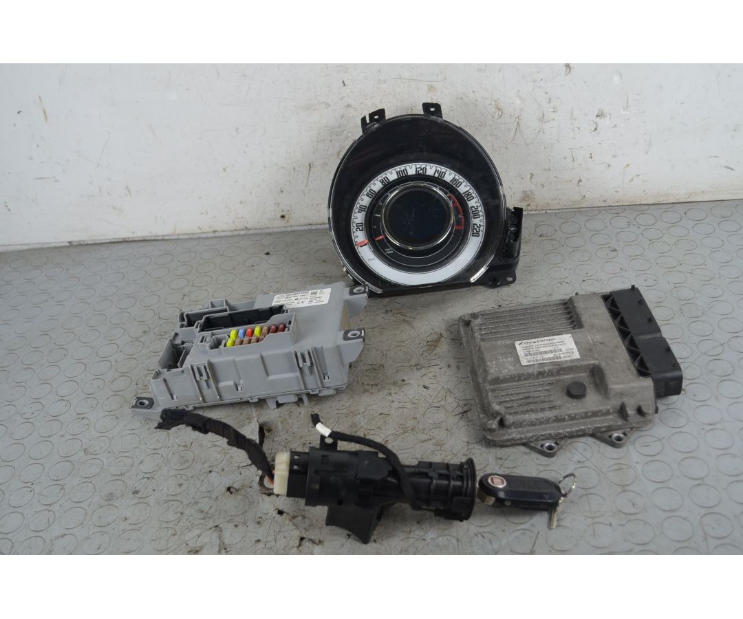 Kit Chiave Fiat 500 Dal 2007 al 2015 Cod 51872447  1746007809961