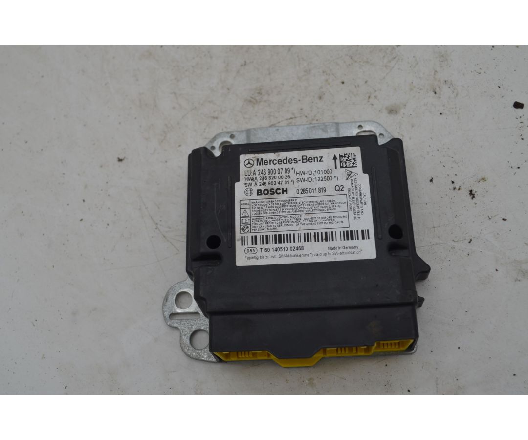 Centralina Airbag Mercedes Classe B W246 Dal 2011 al 2019 Cod A2469000709  1746520706426