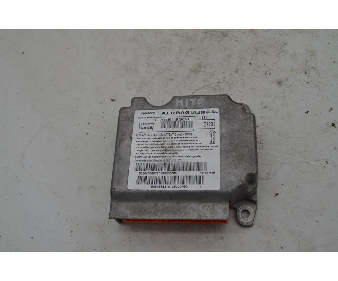 Centralina Airbag Alfa Romeo Mito Dal 2008 al 2018 Cod 50518368  1746521164942