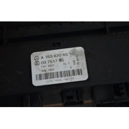 Rivestimento Tunnel Centrale + Pulsantiera Mercedes Classe ML W163 Dal 1997 al 2005 Cod A1638206510  1746526809787