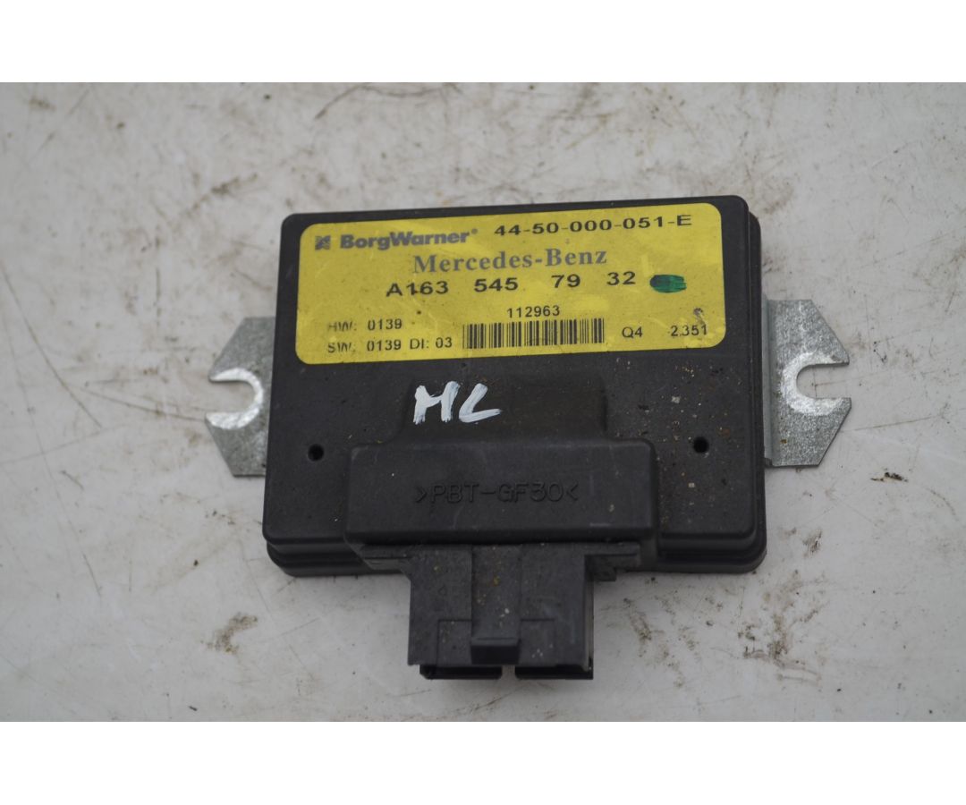 Centralina Distribuzione Mercedes Classe ML W163 Dal 1997 al 2005 Cod 1635457932  1746787702735
