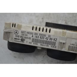Controllo Comandi Clima Mercedes Classe ML W163 Dal 1997 al 2005 Cod A1638204289KZ  1747036267302