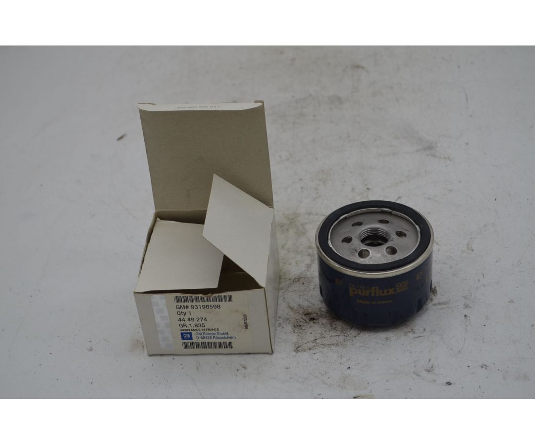 Filtro olio Opel Vivaro A Dal 2004 al 2006 Cod 93198598  1747227423661