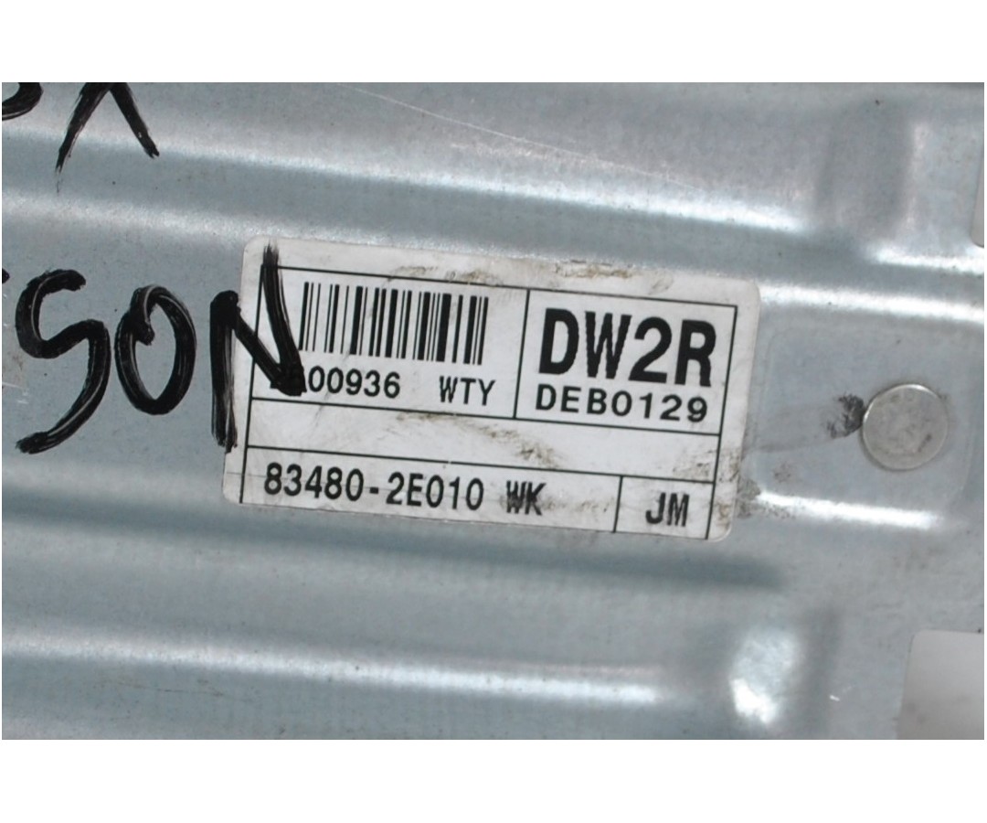 Macchinetta alzacristalli posteriore DX Hyundai Tucson Dal 2004 al 2009 Cod 83480-2E010  1621843605505