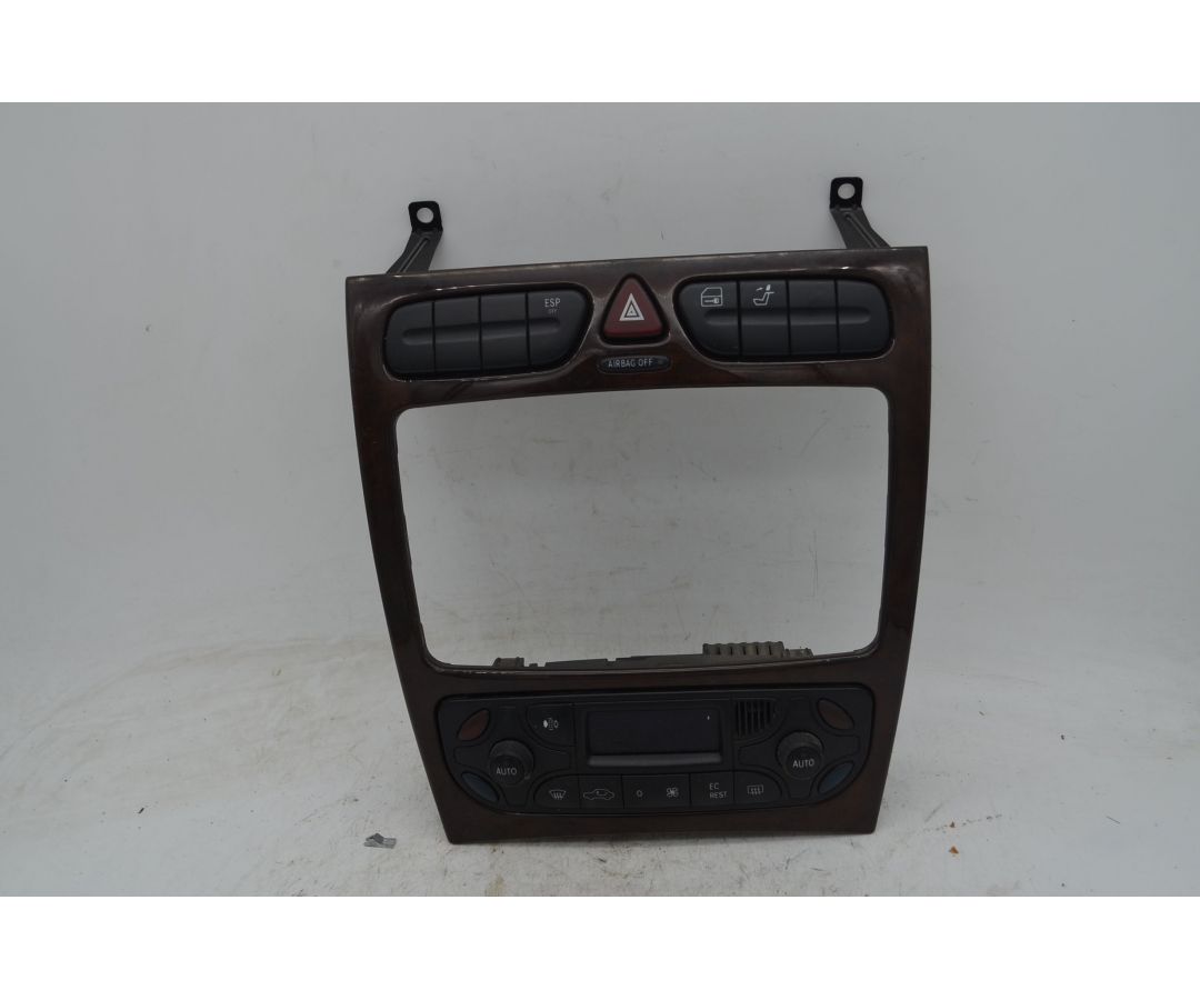 Controllo Comandi Clima + Pulsante Quattro Frecce Mercedes Classe C W203 Dal 2000 al 2007 Cod 2038300985  1747644461871