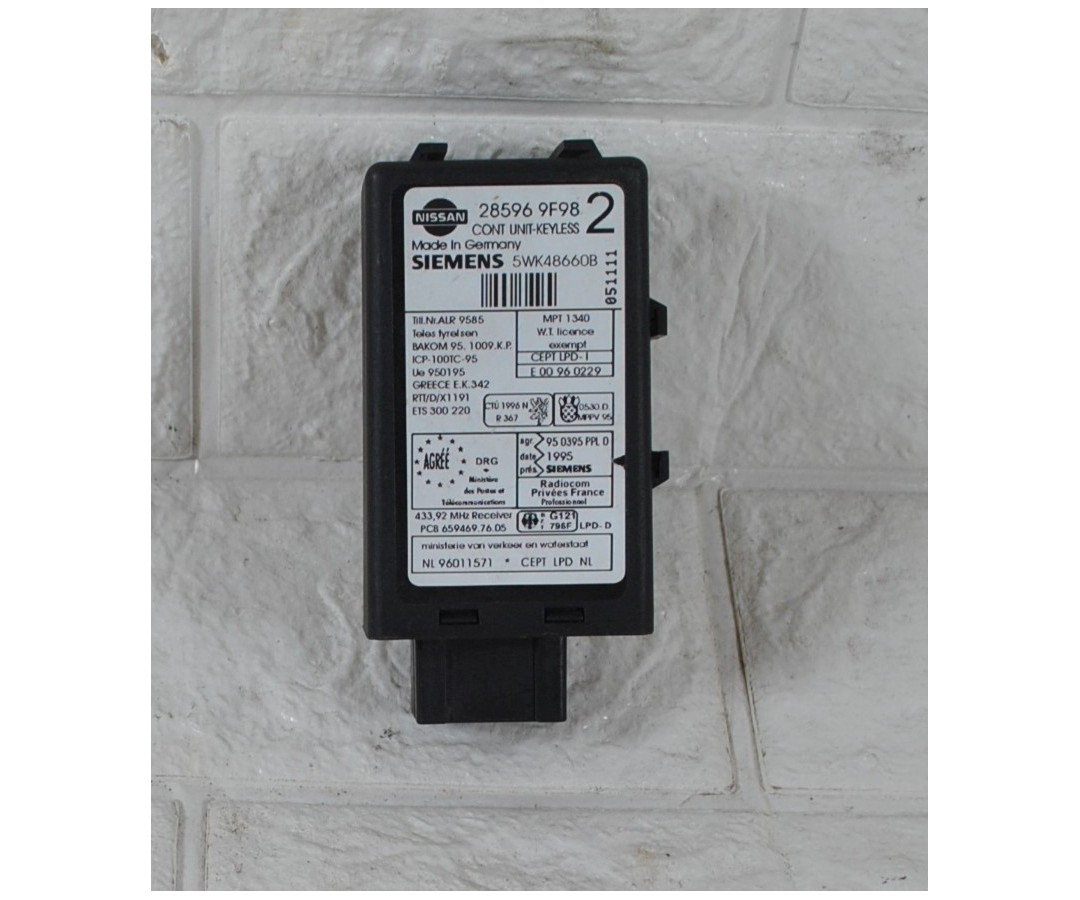 Centralina immobilizzatore Nissan Micra Dal 1992 al 2000 cod.285969F98  1622015201761