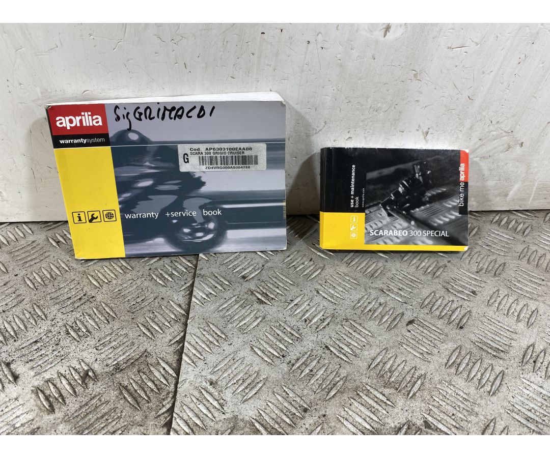 Libretto Uso e Manutenzione Aprilia Scarabeo 300 Special Dal 2009 al 2013  1748507846873