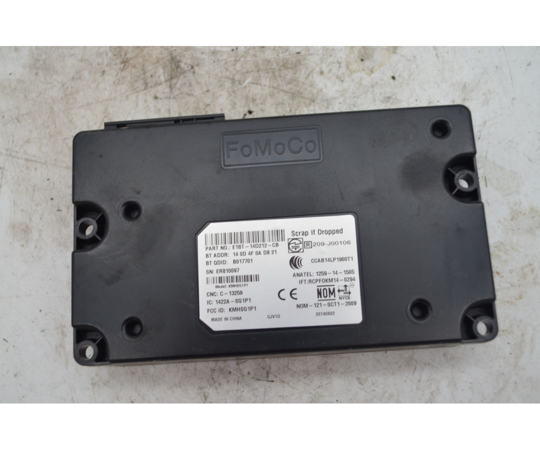 Centralina Bluetooth Ford Ecosport Dal 2014 al 2018 Cod E1BT-14D212-CB  1749042453489