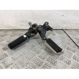 Coppia Pedalini Poggiapiedi passeggero Yamaha Tmax T-Max 500 dal 2008 al 2012  1750777476704