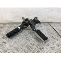 Coppia Pedalini Poggiapiedi passeggero Yamaha Tmax T-Max 500 dal 2008 al 2012  1750777476704