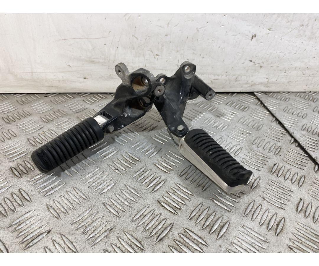Coppia Pedalini Poggiapiedi passeggero Yamaha Tmax T-Max 500 dal 2008 al 2012  1750777476704