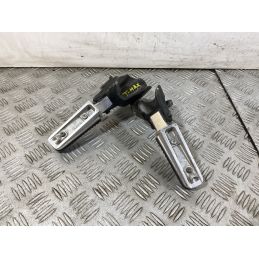 Coppia Pedalini Poggiapiedi passeggero Yamaha Tmax T-Max 500 dal 2008 al 2012  1750777476704