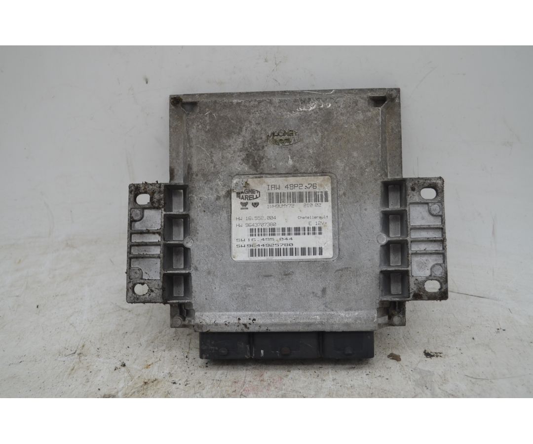 Centralina ECU Peugeot 206 Dal 2000 al 2007 Cod 9644925780  1752156606443