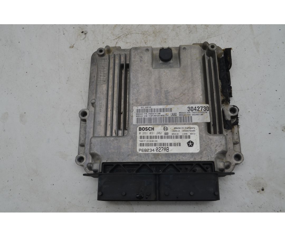 Centralina ECU Jeep Cherokee Dal 2014 al 2018 Cod 0281031202  1756800504031