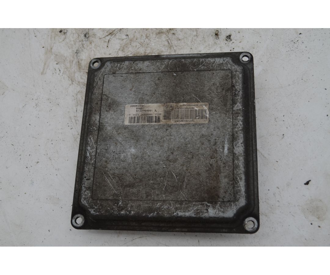 Centralina ECU Peugeot 1007 Dal 2005 al 2010 Cod S122754251A  1757074724552