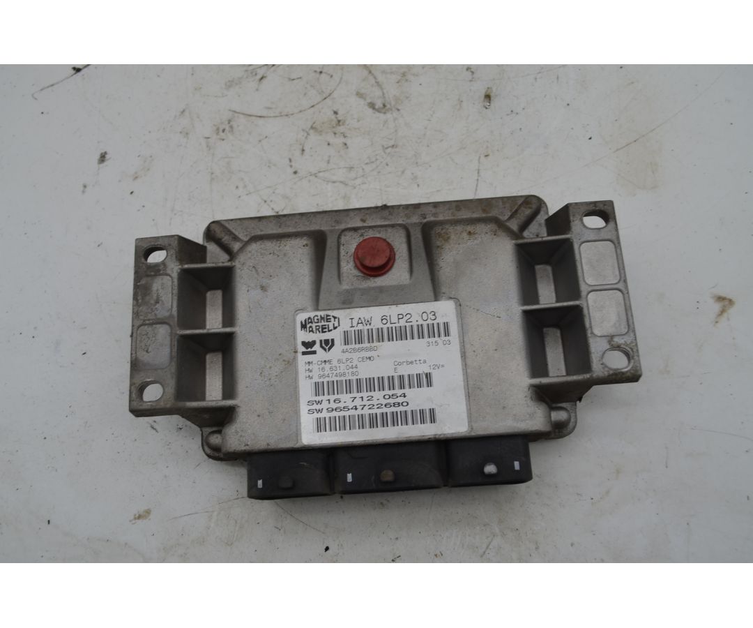 Centralina ECU Peugeot 307 Dal 2001 al 2009 Cod 9647498180  1759473772134