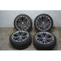 Treno Completo Gomme e Cerchi BMW X1 Dal 2009 al 2015 Misura 225/45/R18 91Y 5 Fori  1759483822096