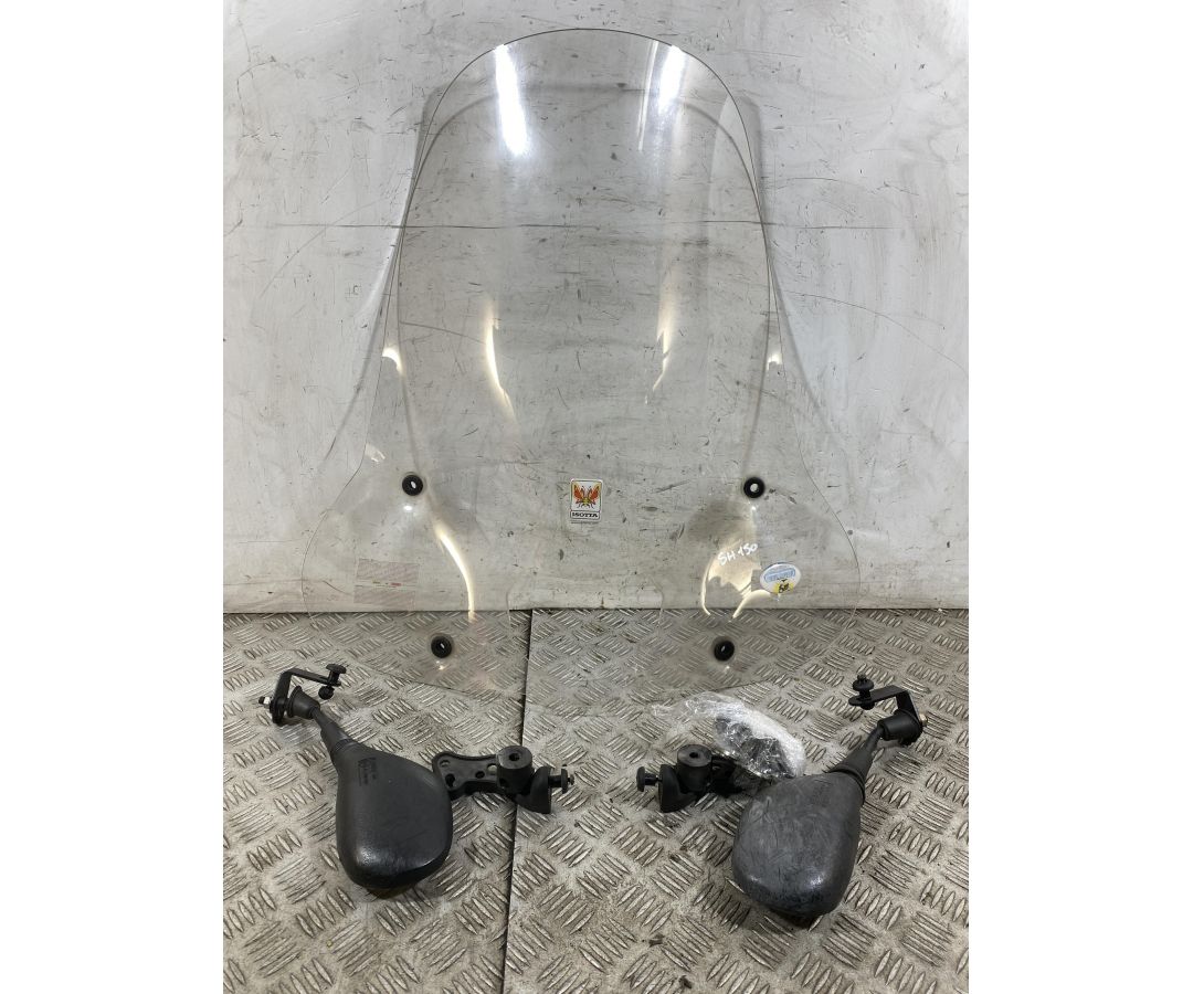 Parabrezza Con Staffe e Specchietti Honda SH 125 / 150 Dal 2005 al 2008  1760012888230