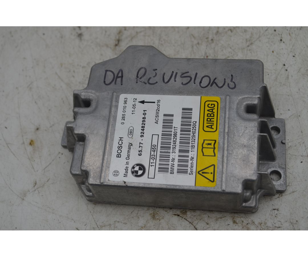 Centralina Airbag BMW Serie 3 E93 Cabrio Dal 2010 al 2013 Cod 0285010963  1760967372815