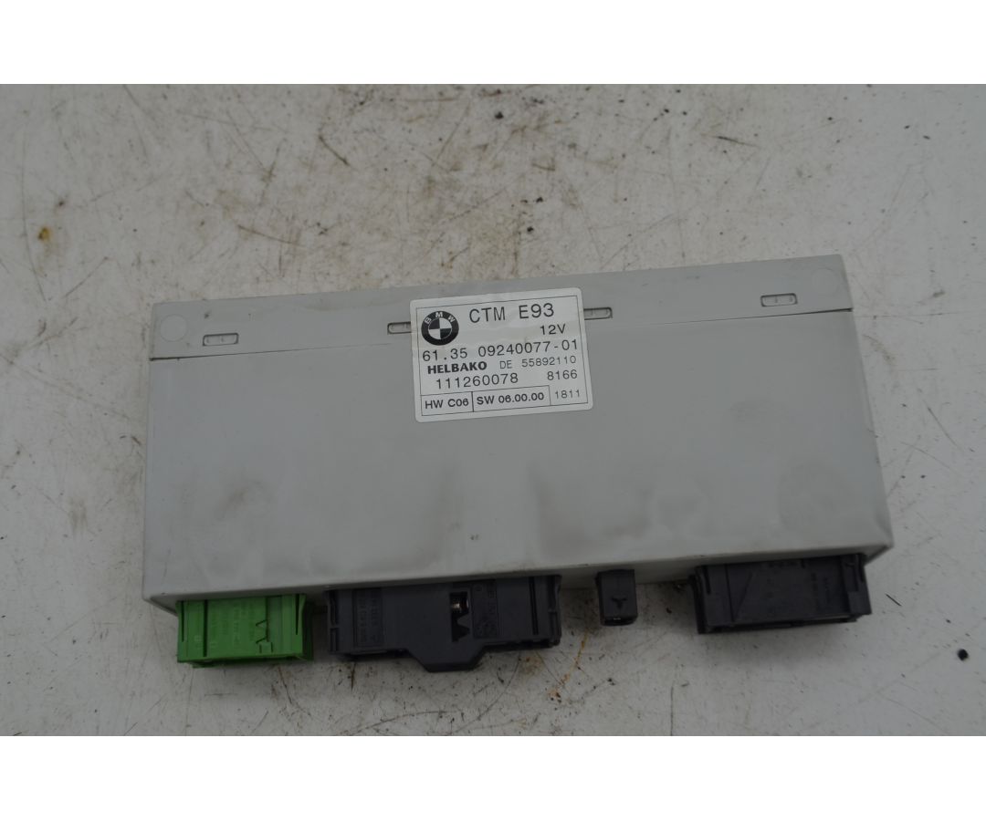 Centralina Tetto Pieghevole BMW Serie 3 E93 Dal 2010 al 2013 Cod 09240077-01  1760968648209