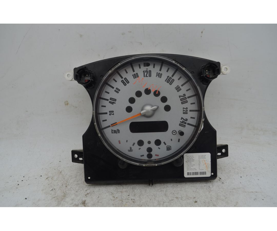 Strumentazione contachilometri completa Mini Cooper One Dal 2001 al 2007 Cod 6211-6957298  1762509894298
