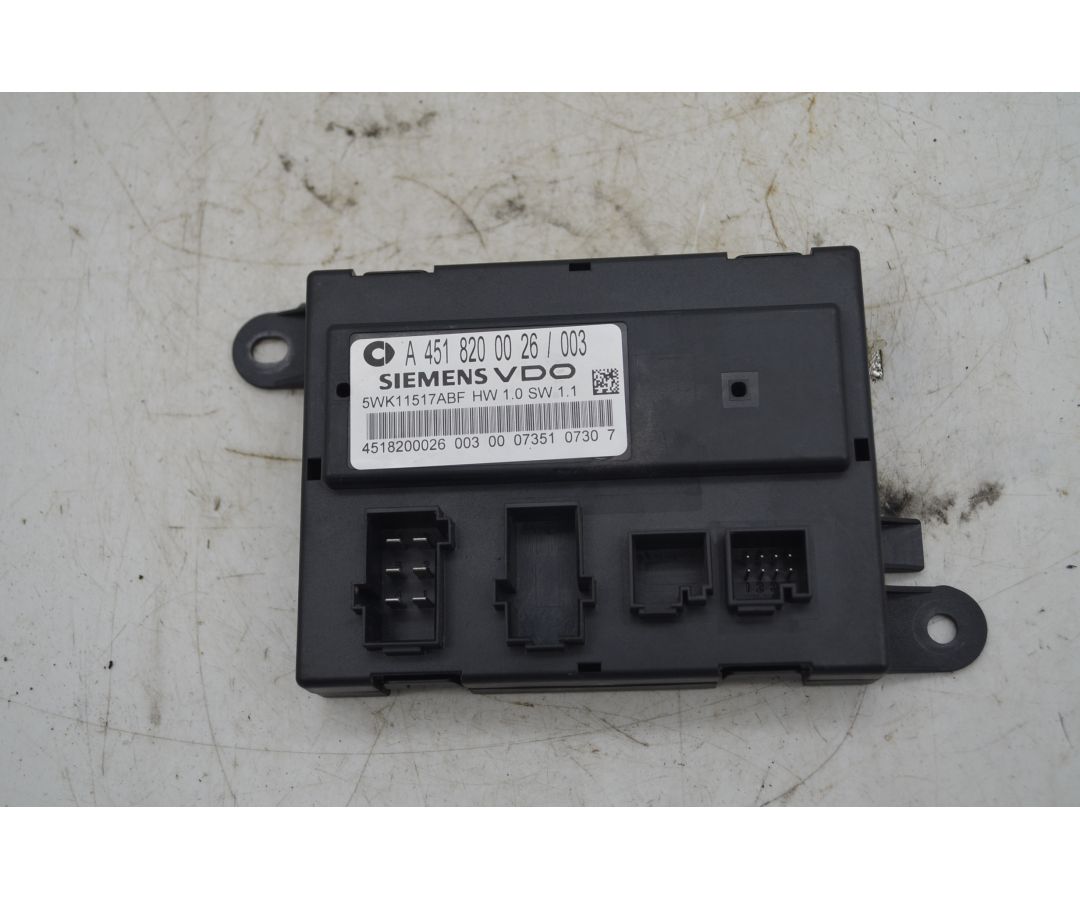 Centralina Chiusura Centralizzata Smart ForTwo W451 dal 2007 al 2015 Cod A4518200026  1763023700430