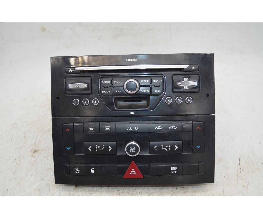 Controllo Comando Clima + Autoradio Peugeot 407 Dal 2004 al 2012 Cod 96844741XN  1763558674718